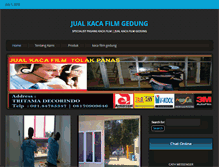 Tablet Screenshot of jualkacafilmgedung.com